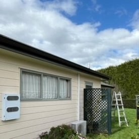 New continuous spouting on Hamilton home