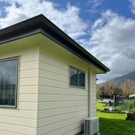 view of new continuous spouting on Hamilton home