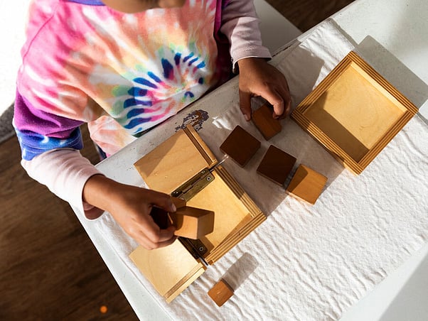 Montessori Educational Blocks &ndash; sensorial focus, North Shore