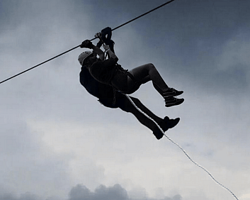 Clearing land from rabbits and broom to building a flying fox that was too steep...