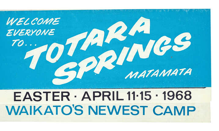 Advert from 1968, Totara Springs