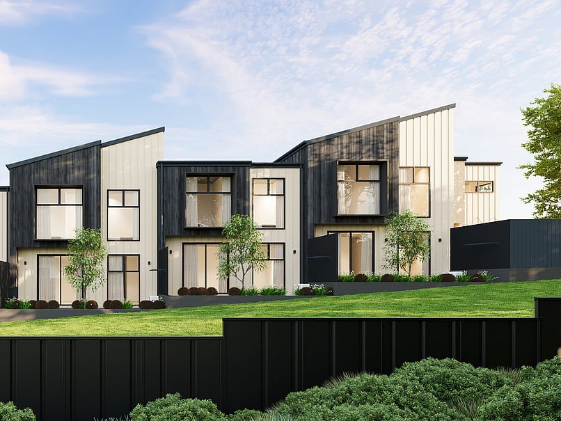 Image of Highgate Ridge, collection of townhouses in Maori Hill by MJW Homes. Dunedin, Otago NZ