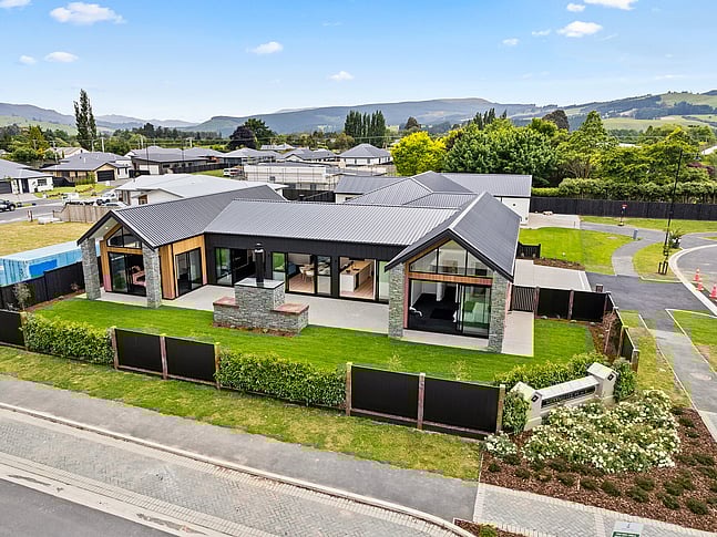 Exterior image of Dundee Road townhouse development. MJW Homes. Dunedin, Otago. NZ.