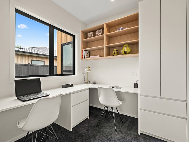 Study image of Dundee Road townhouse development. MJW Homes. Dunedin, Otago. NZ.