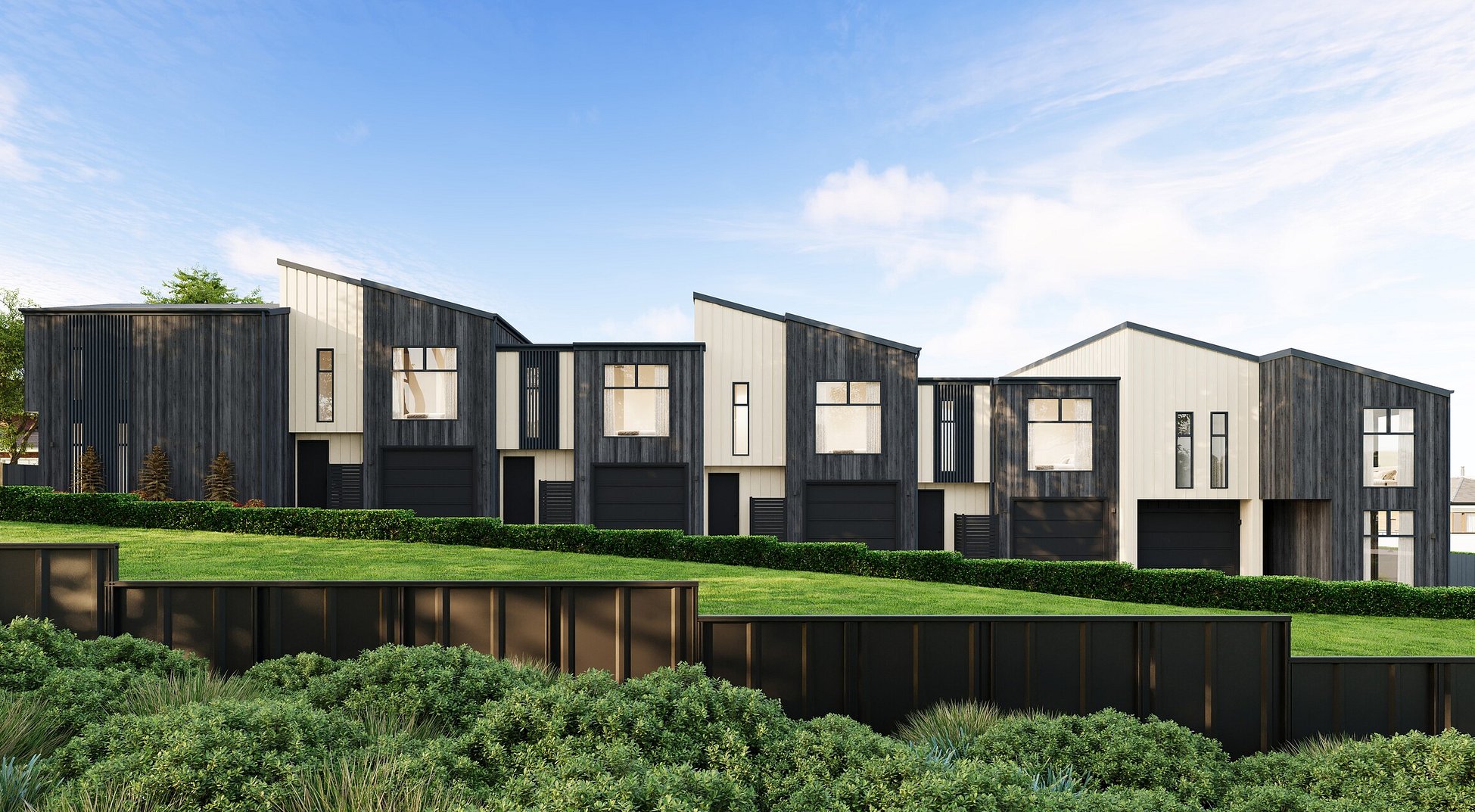 Image of Highgate Ridge, collection of townhouses in Maori Hill by MJW Homes. Dunedin, Otago NZ