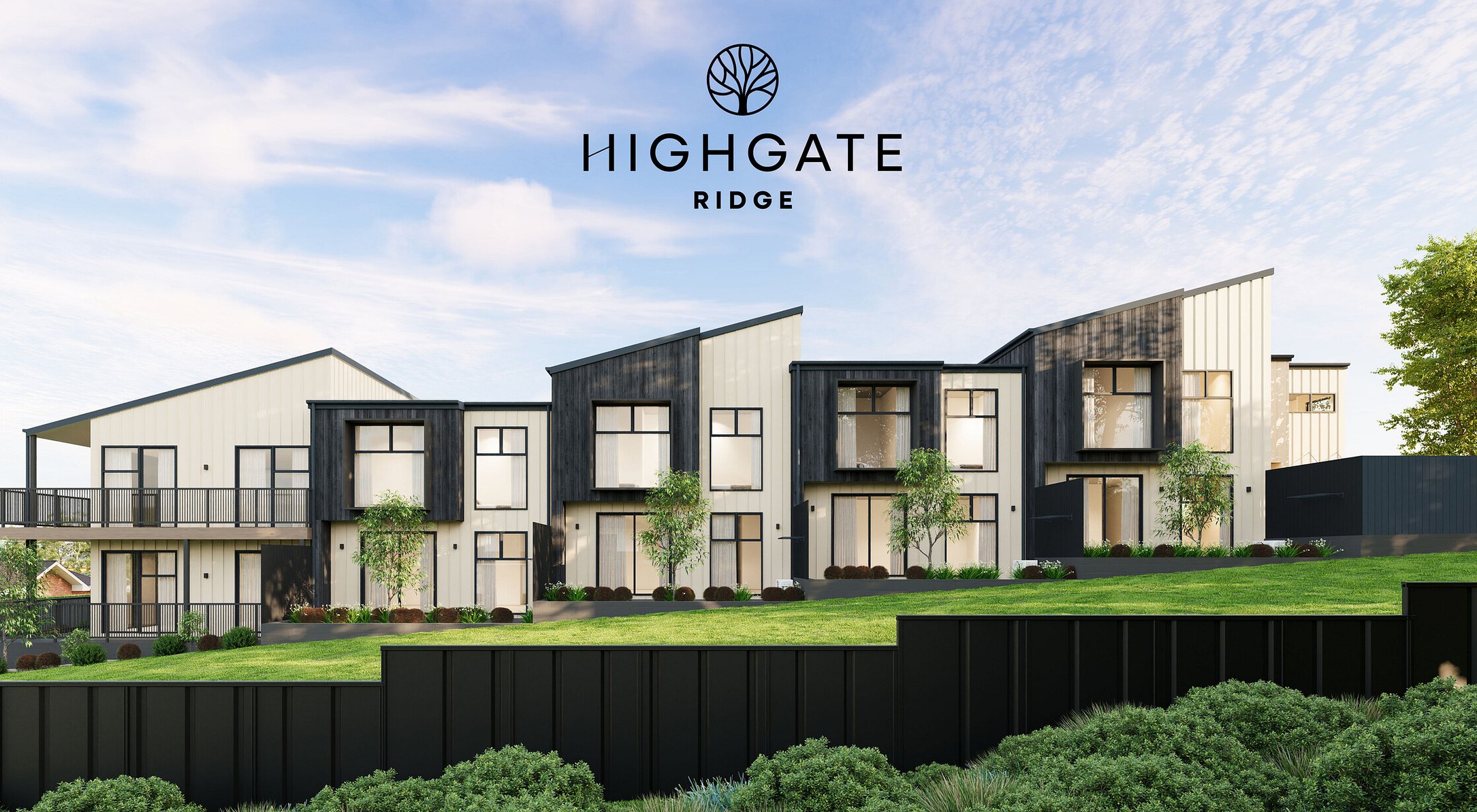 Image of Highgate Ridge, collection of townhouses in Maori Hill by MJW Homes. Dunedin, Otago NZ