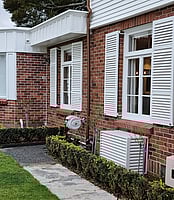 white Krone airconditioner cover