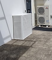 white Krone airconditioner cover