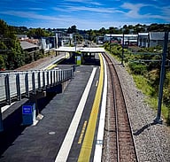 Wellington Kerbing - Linden Metro Train Station upgrades. Working with PCL Contracting Ltd.