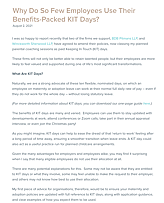 Why Do So Few Employees Use Their Benefits-Packed KIT Days?