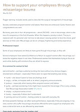 How to support your employees through miscarriage trauma