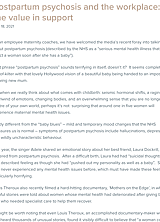 Postpartum psychosis and the workplace: the value in support