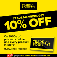 10% off this weekend @ TradePoint