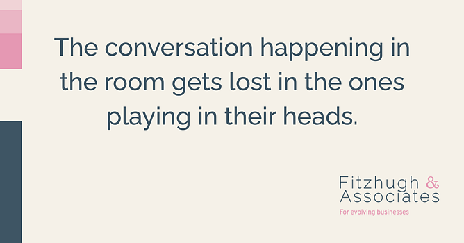 Quote about projected expectations derailing team meetings