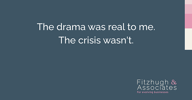 Quote about projected expectations and distinguishing drama from reality