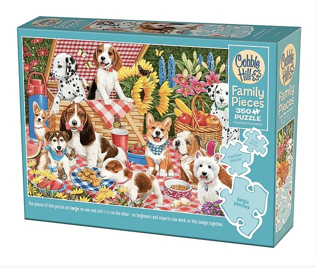 Cobble Hill 350 Piece Family Jigsaw Puzzle Picnic Party
