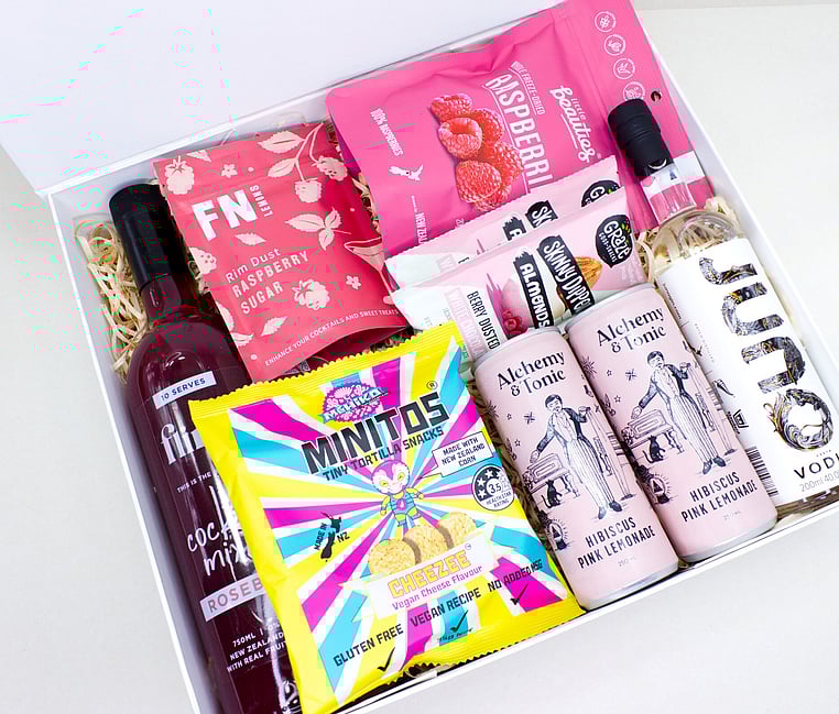 NZ VODKA WITH COCKTAIL MIXER AND TREATS