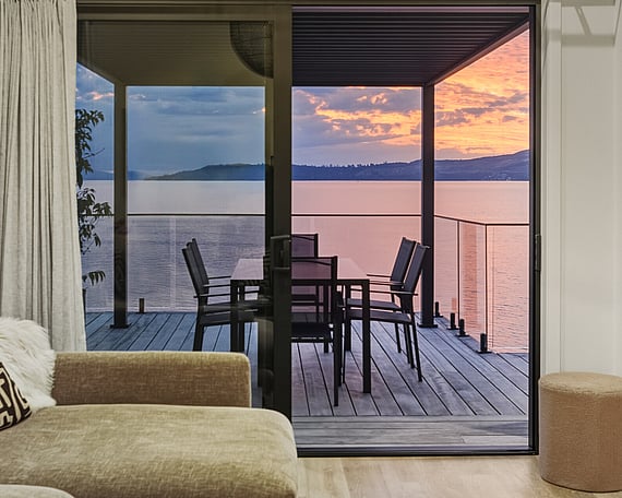 Modern accommodation in Taupo, New Zealand