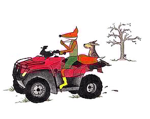 Fox & 4-Wheeler