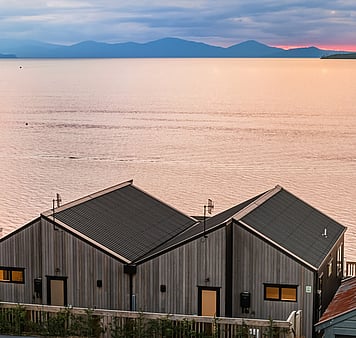 Lake Taupo views from upper terrace units at accommodation in Taupo