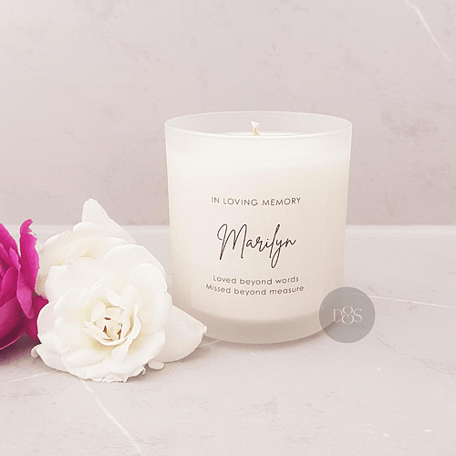 Personalised Memorial Remembrance Candle