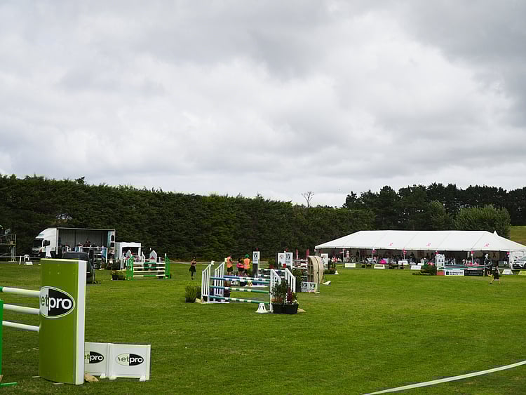 VIP marquee lounge at sports event with seating and refreshments &ndash; premium event marquee Auckland