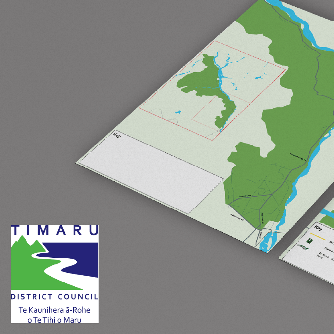 Custom district map design for Timaru District Council &mdash; high quality graphic design by Scooch showing road closures, detours and key landmarks across the district