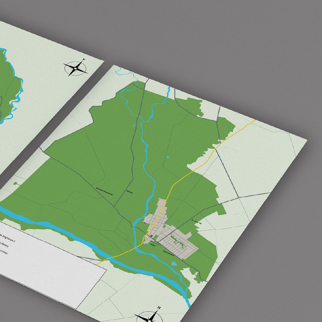 Zoomed district map graphic of Caroline Bay Timaru created for Timaru District Council by Scooch Marketing Canterbury