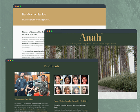 Anah Aikman website design and branding by Scooch Marketing Canterbury