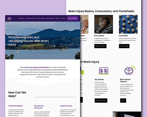 Brain Injury Otago marketing brand partnership project by Scooch Marketing