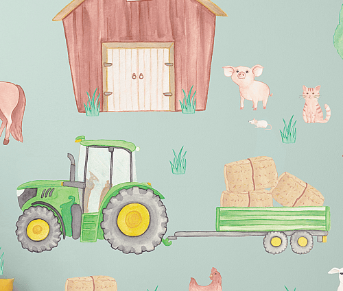 Farm removable wall decal set
