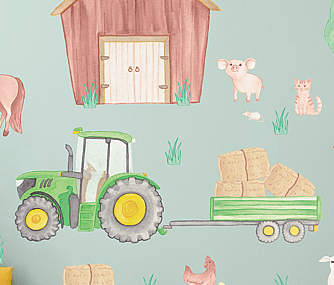 Farm removable wall decal set