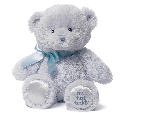 My First Teddy Blue 25 cm soft plush toy for newborn gift