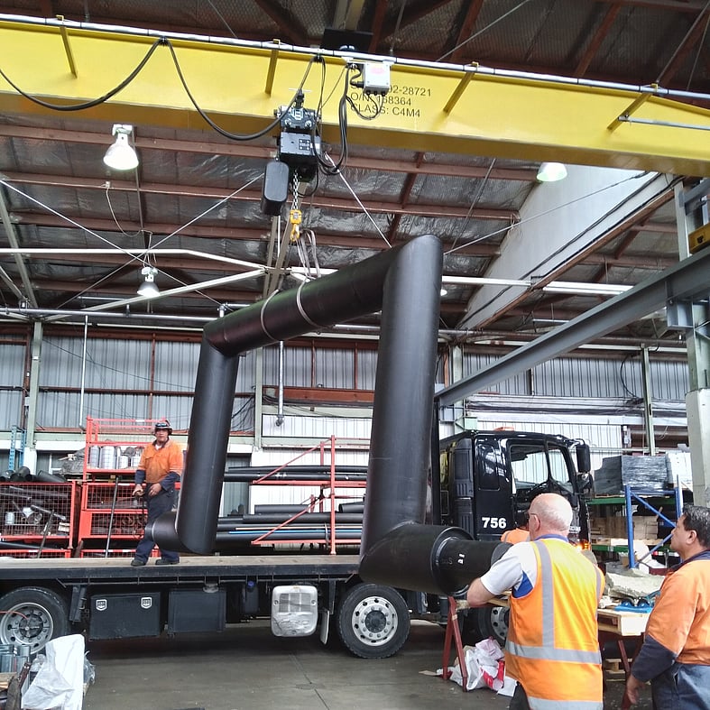 Steel Pipework with Plastic Casing