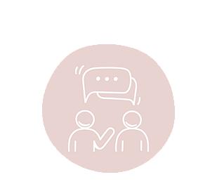 People talking icon for Stakeholder Engagement projects for Belle PR