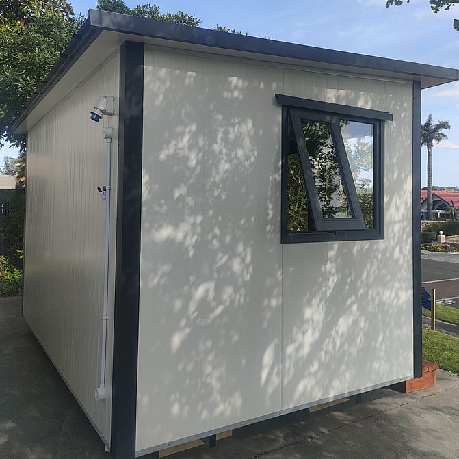 External Caravan Point on white 3.6m x 2.4m