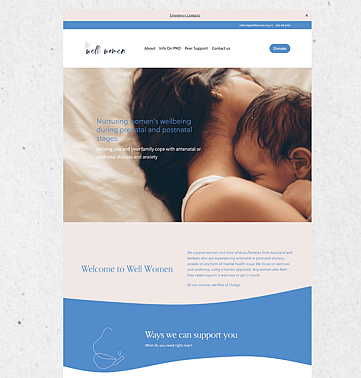 Showcasing Well Women Website