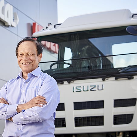 Craig Brown Photographer's portrait image of a staff member by a turck