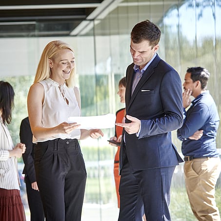 Craig Brown Photographer's image of office workers talking
