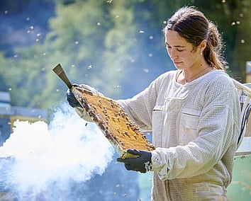 Craig Brown Photographer's image of a female beekeeper