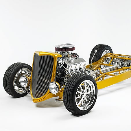 Craig Brown Photographer's studio shot of a hot rod car