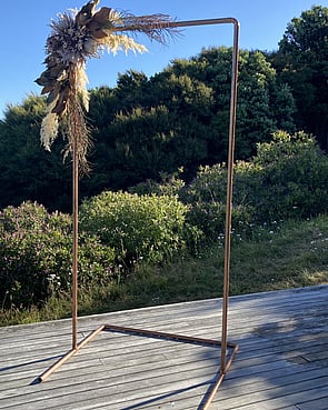 Copper signage stand | Tailormade Affair | Wellington and Kapiti | Wedding Planners and Stylists in Wellington