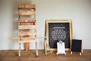 Rustic wooden easel | Tailormade Affair | Wellington and Kapiti | Wedding Planners and Stylists in Wellington