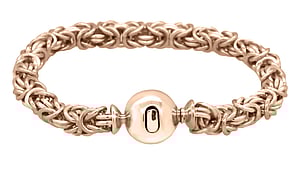 9ct rose gold bracelet, Marc Bendall, Christchurch jewellers