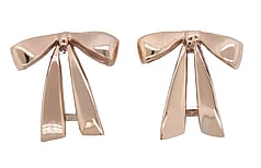 Bow earrings, Rose gold, Marc Bendall, Jewellers, Christchurch