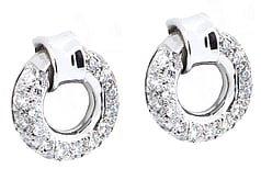 18ct white gold, diamond earrings, Marc Bendall, Jewellers, Christchurch