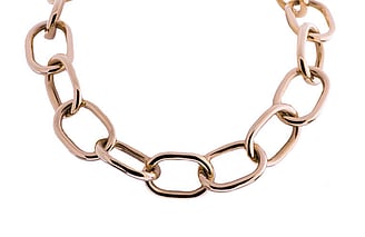 Oval large chain 9ct rose gold, Marc Bendall, jewellers, Christchurch