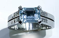 Coloured Gemstone rings, Marc Bendall, Christchurch