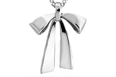 Bow silver pendants, Marc Bendall, Christchurch
