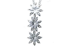 Daisy sterling silver pendants, Marc Bendall, christchurch jewellers 